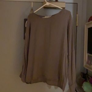 Chloe K ladies blouse, gray in color